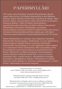 Paperimylläri esitteen tietoja